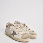 Sneakers donna Super-Star panna e cammello GWF00101 F00871912524 GOLDEN GOOSE 