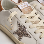 Sneakers donna Super-Star panna e cammello GWF00101 F00871912524 GOLDEN GOOSE 