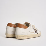 Sneakers donna Super-Star panna e cammello GWF00101 F00871912524 GOLDEN GOOSE 