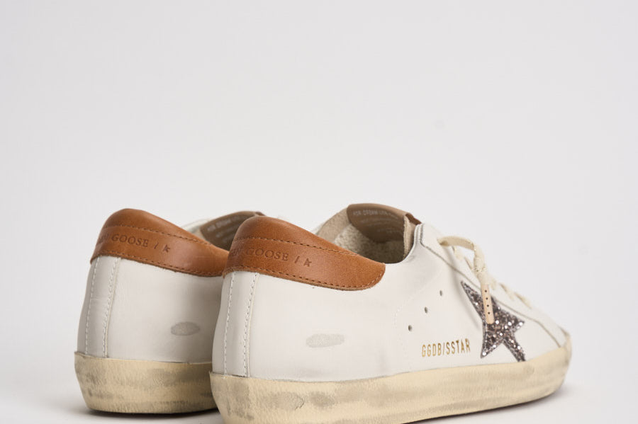Sneakers donna Super-Star panna e cammello GWF00101 F00871912524 GOLDEN GOOSE 