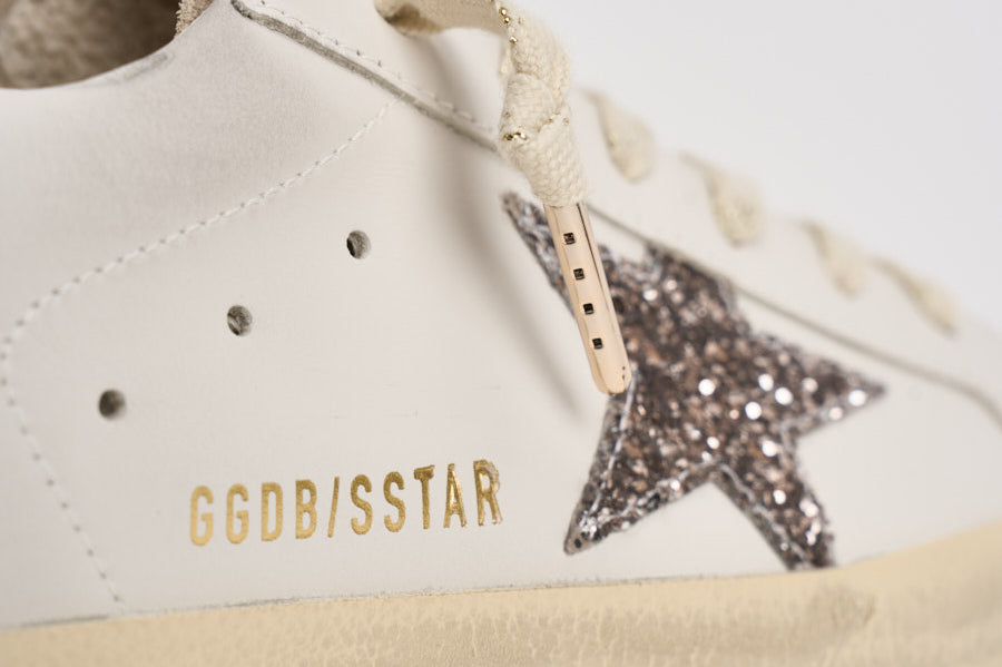 Sneakers donna Super-Star panna e cammello GWF00101 F00871912524 GOLDEN GOOSE 