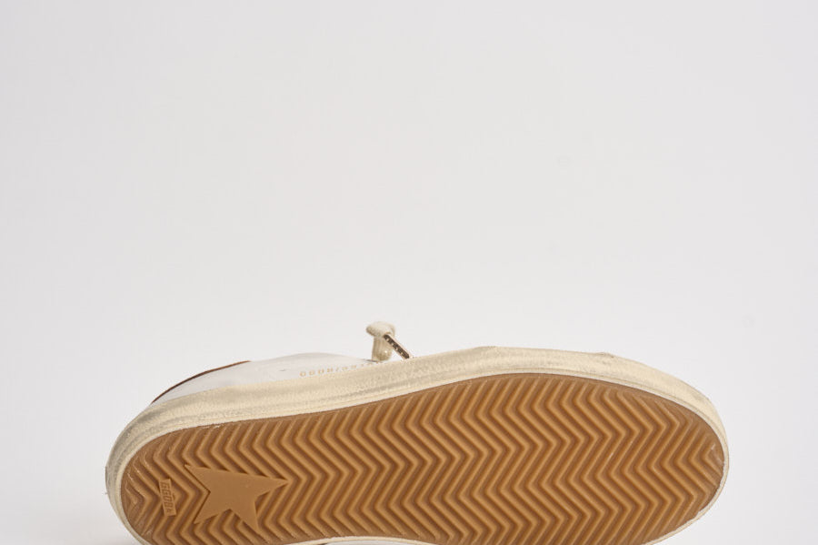 Sneakers donna Super-Star panna e cammello GWF00101 F00871912524 GOLDEN GOOSE 