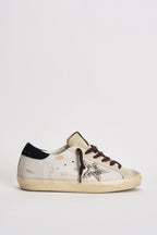 Sneakers donna Super-Star panna e marrone GWF00101 F00874612526 GOLDEN GOOSE 