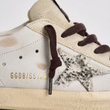 Sneakers donna Super-Star panna e marrone GWF00101 F00874612526 GOLDEN GOOSE 