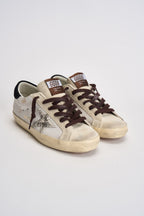 Sneakers donna Super-Star panna e marrone GWF00101 F00874612526 GOLDEN GOOSE 