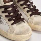 Sneakers donna Super-Star panna e marrone GWF00101 F00874612526 GOLDEN GOOSE 