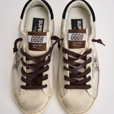 Sneakers donna Super-Star panna e marrone GWF00101 F00874612526 GOLDEN GOOSE 