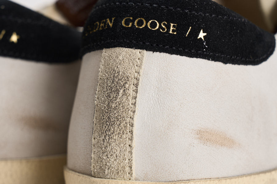 Sneakers donna Super-Star panna e marrone GWF00101 F00874612526 GOLDEN GOOSE 