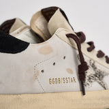 Sneakers donna Super-Star panna e marrone GWF00101 F00874612526 GOLDEN GOOSE 