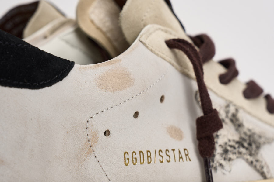 Sneakers donna Super-Star panna e marrone GWF00101 F00874612526 GOLDEN GOOSE 