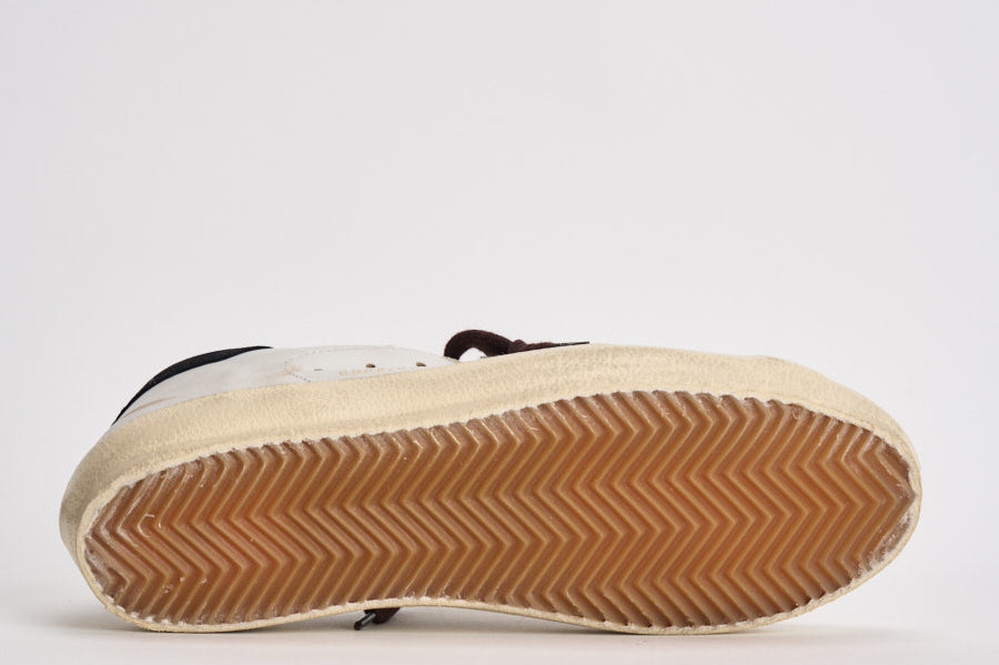 Sneakers donna Super-Star panna e marrone GWF00101 F00874612526 GOLDEN GOOSE 