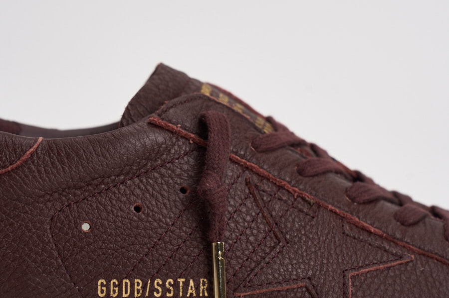 Sneakers donna in pelle Super-Star bordeaux GWF00101 F00888740151 GOLDEN GOOSE 