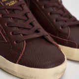 Sneakers donna in pelle Super-Star bordeaux GWF00101 F00888740151 GOLDEN GOOSE 