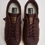 Sneakers donna in pelle Super-Star bordeaux GWF00101 F00888740151 GOLDEN GOOSE 