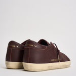 Sneakers donna in pelle Super-Star bordeaux GWF00101 F00888740151 GOLDEN GOOSE 