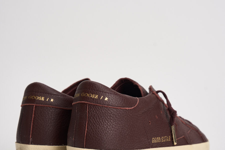 Sneakers donna in pelle Super-Star bordeaux GWF00101 F00888740151 GOLDEN GOOSE 