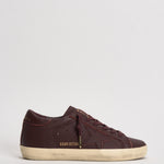 Sneakers donna in pelle Super-Star bordeaux GWF00101 F00888740151 GOLDEN GOOSE 