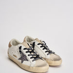 Sneakers Donna Super-Star con glitter oro GWF00102 F00535882532 GOLDEN GOOSE 