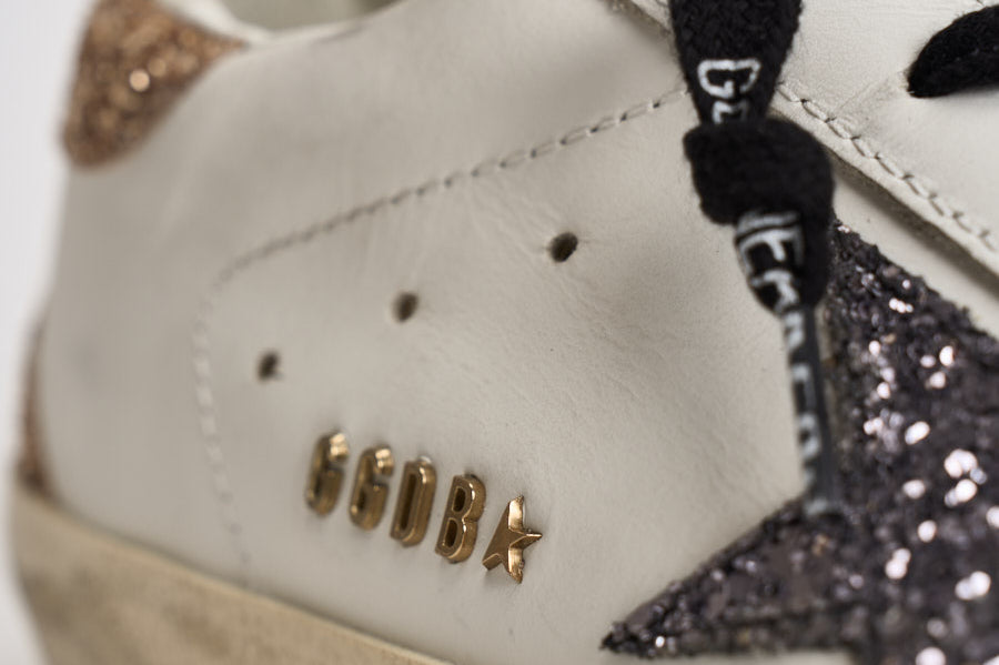 Sneakers Donna Super-Star con glitter oro GWF00102 F00535882532 GOLDEN GOOSE 