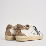 Sneakers Donna Super-Star con glitter oro GWF00102 F00535882532 GOLDEN GOOSE 