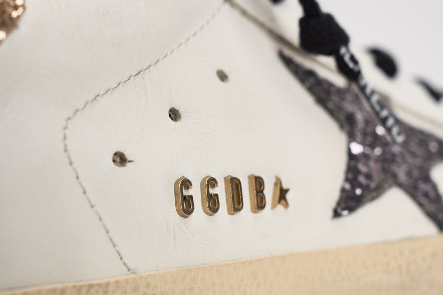 Sneakers Donna Super-Star con glitter oro GWF00102 F00535882532 GOLDEN GOOSE 