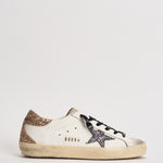 Sneakers Donna Super-Star con glitter oro GWF00102 F00535882532 GOLDEN GOOSE 