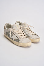 Sneakers donna Super-Star panna e argento GWF00103 F00890110931 GOLDEN GOOSE 