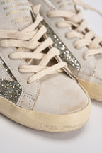 Sneakers donna Super-Star panna e argento GWF00103 F00890110931 GOLDEN GOOSE 