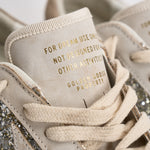 Sneakers donna Super-Star panna e argento GWF00103 F00890110931 GOLDEN GOOSE 
