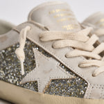 Sneakers donna Super-Star panna e argento GWF00103 F00890110931 GOLDEN GOOSE 