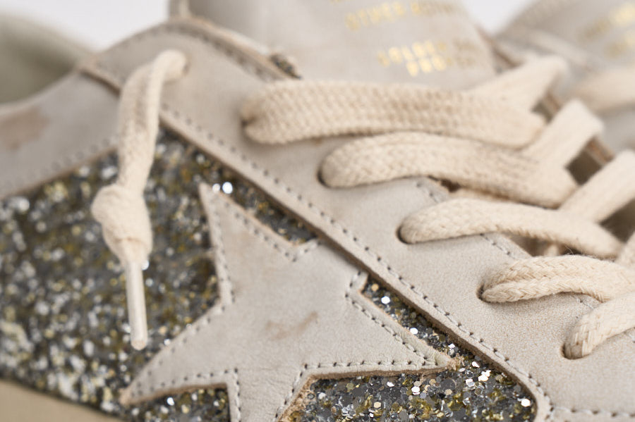 Sneakers donna Super-Star panna e argento GWF00103 F00890110931 GOLDEN GOOSE 