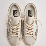 Sneakers donna Super-Star panna e argento GWF00103 F00890110931 GOLDEN GOOSE 