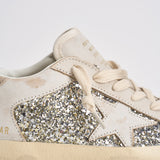 Sneakers donna Super-Star panna e argento GWF00103 F00890110931 GOLDEN GOOSE 