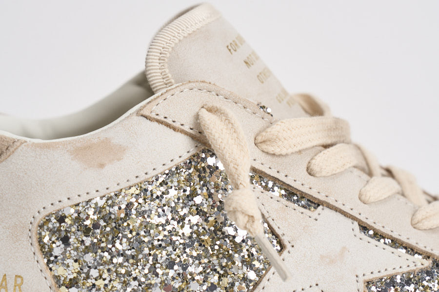 Sneakers donna Super-Star panna e argento GWF00103 F00890110931 GOLDEN GOOSE 