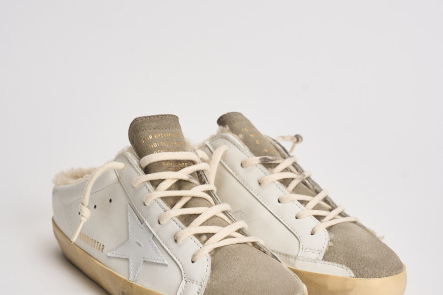 Sneakers donna sabot Super-Star bianche GWF00110 F00397581760 GOLDEN GOOSE 