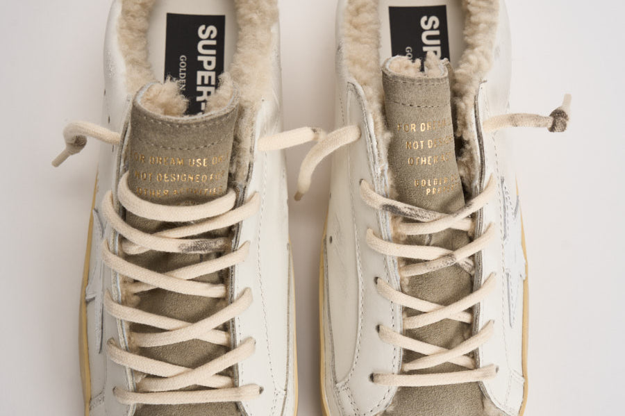 Sneakers donna sabot Super-Star bianche GWF00110 F00397581760 GOLDEN GOOSE 