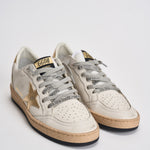 Sneakers donna Ball Star bianca e oro GWF00117 F00078380608 GOLDEN GOOSE 