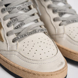 Sneakers donna Ball Star bianca e oro GWF00117 F00078380608 GOLDEN GOOSE 