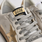 Sneakers donna Ball Star bianca e oro GWF00117 F00078380608 GOLDEN GOOSE 