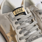 Sneakers donna Ball Star bianca e oro GWF00117 F00078380608 GOLDEN GOOSE 