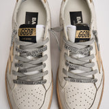 Sneakers donna Ball Star bianca e oro GWF00117 F00078380608 GOLDEN GOOSE 
