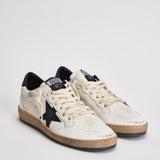 Sneakers donna Ball Star bianca e nera GWF00117 F00377110283 GOLDEN GOOSE 