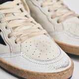 Sneakers donna Ball Star bianca e nera GWF00117 F00377110283 GOLDEN GOOSE 