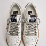 Sneakers donna Ball Star bianca glitter argento GWF00117 F00377311325 GOLDEN GOOSE 