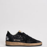 Sneakers donna Ball-Star con glietter nere GWF00117 F00398990100 GOLDEN GOOSE 