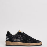 Sneakers donna Ball-Star con glietter nere GWF00117 F00398990100 GOLDEN GOOSE 