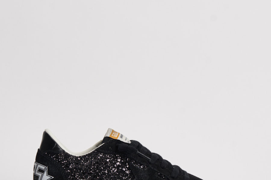 Sneakers donna Ball-Star con glietter nere GWF00117 F00398990100 GOLDEN GOOSE 