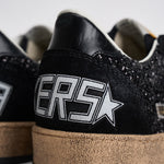 Sneakers donna Ball-Star con glietter nere GWF00117 F00398990100 GOLDEN GOOSE 