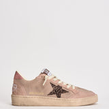 Sneakers donna Ball Star in suede rosa cipria GWF00117 F00869425819 GOLDEN GOOSE 
