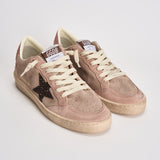 Sneakers donna Ball Star in suede rosa cipria GWF00117 F00869425819 GOLDEN GOOSE 